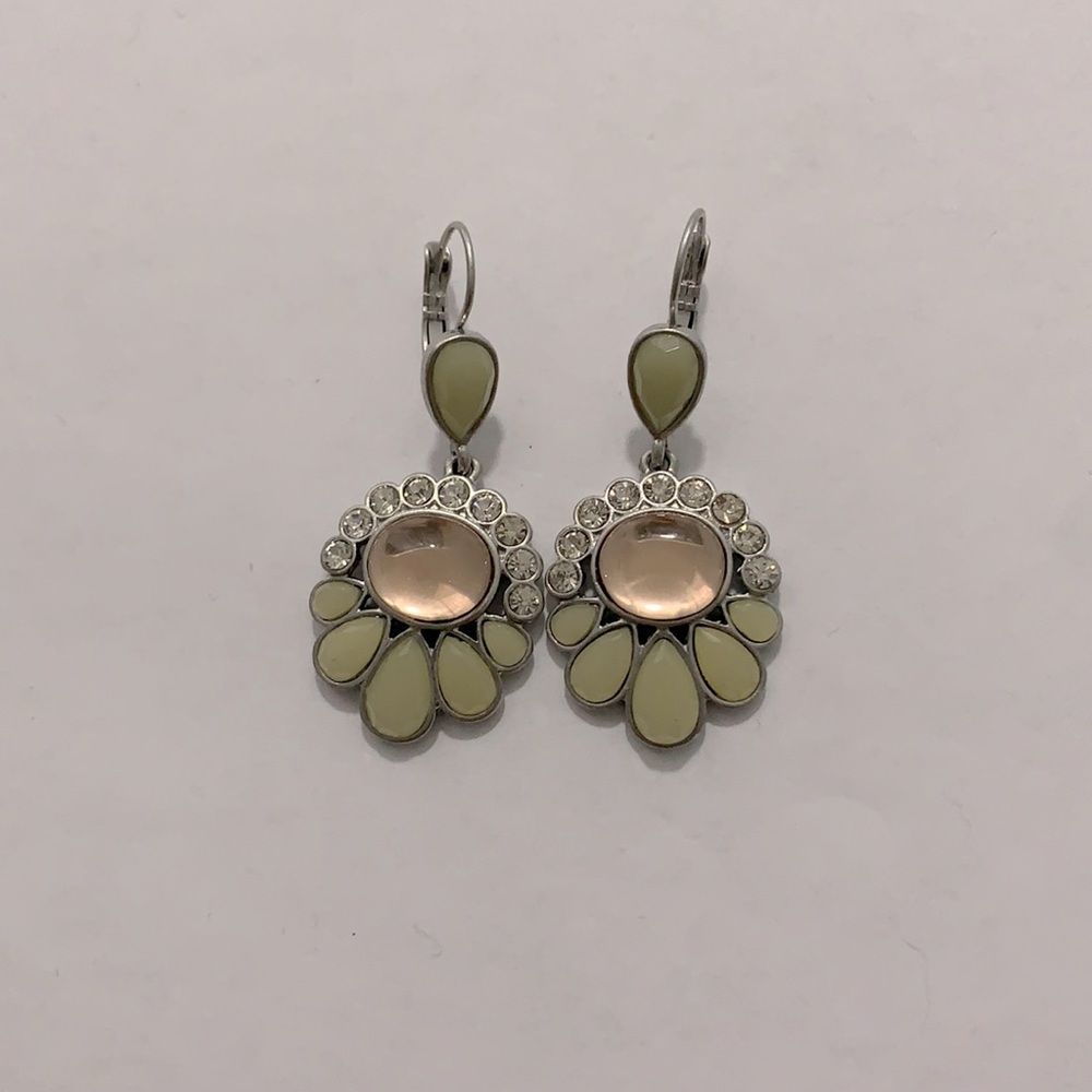 Lia Sophia Silver teardrop earrings